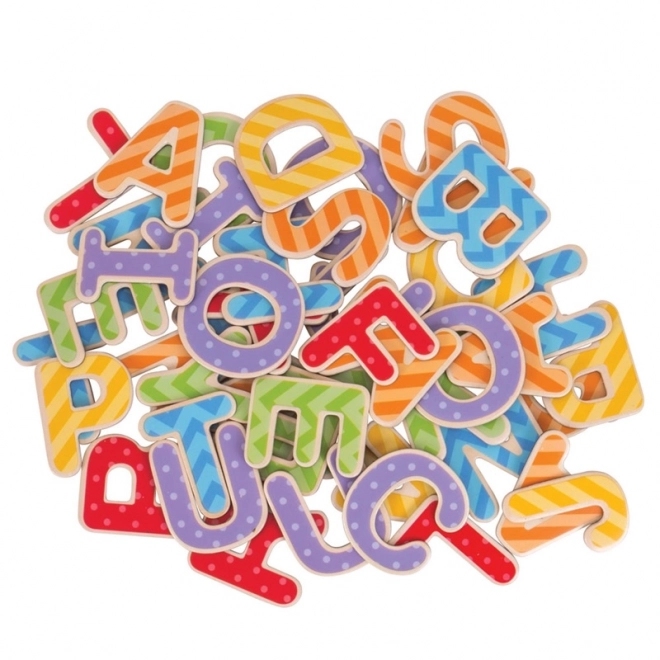 Bigjigs Toys Alfabeto Magnetico Colorato (Lettere Maiuscole)