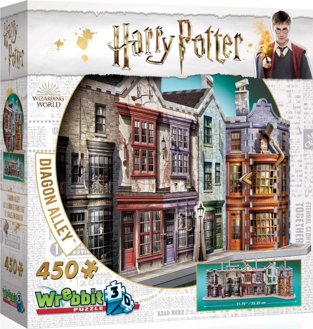 Puzzle 3D Diagon Alley di Harry Potter di Wrebbit