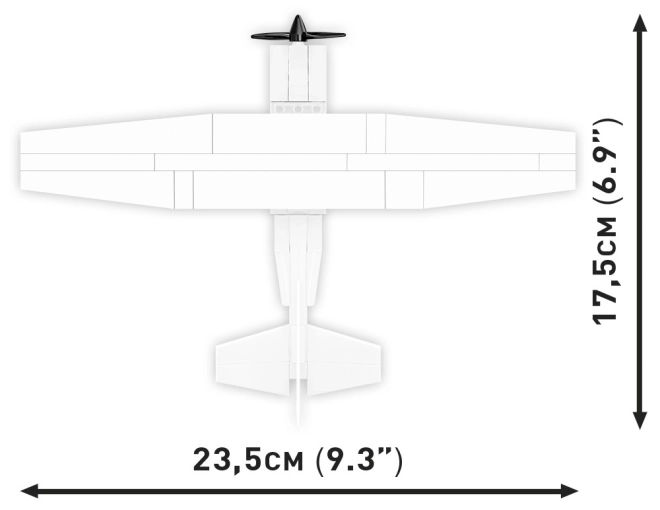 Cobi costruzioni Cessna 172 Skyhawk bianco 160 pezzi