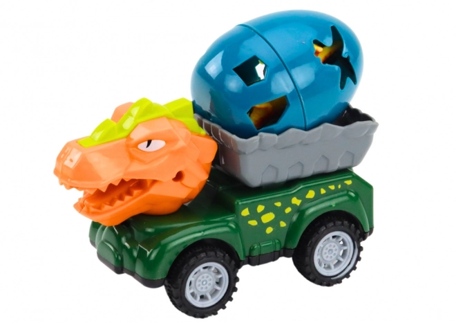 Set Auto Dinosauro con Uovo e Traino