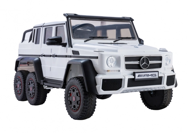 Auto elettrica per bambini Mercedes G63 6x4 24V bianco