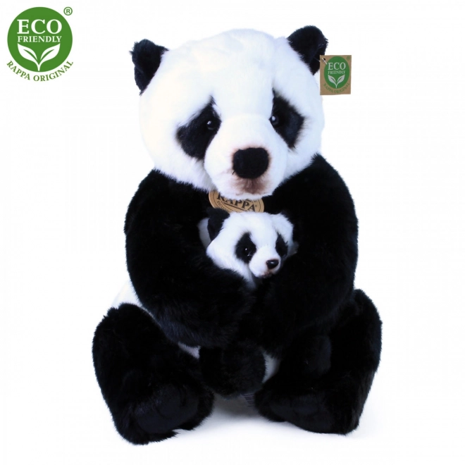 Panda di peluche con cucciolo ECO-FRIENDLY