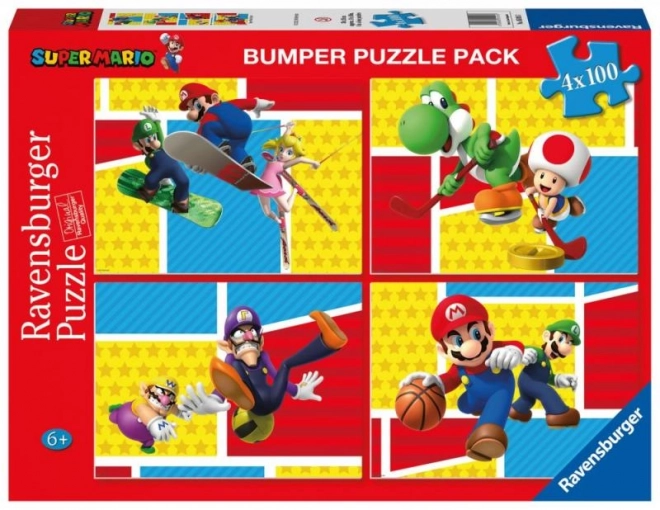 Puzzle Super Mario 4 x 100 pezzi