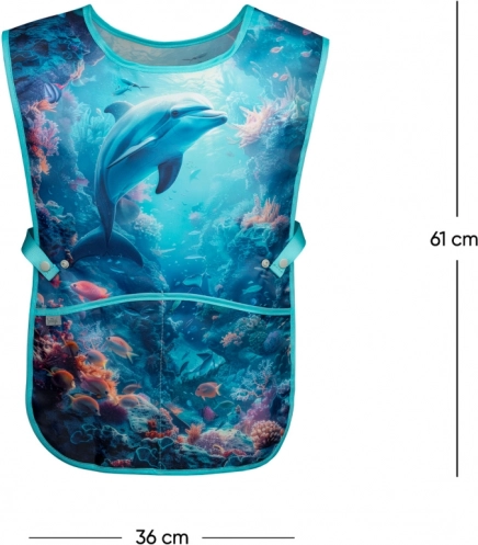 Grembiule per bambini con motivo delfino