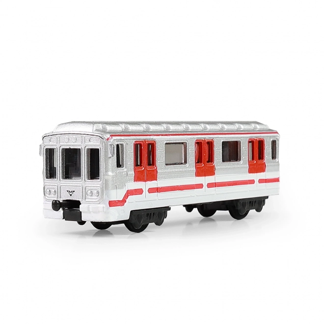 Souvenir modello in metallo del metro di Praga
