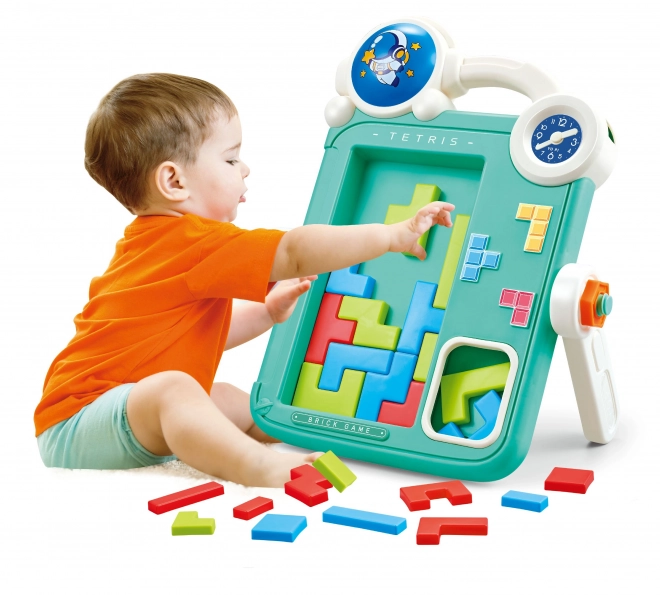 Lavagna da disegno bifacciale e gioco Tetris 2 in 1
