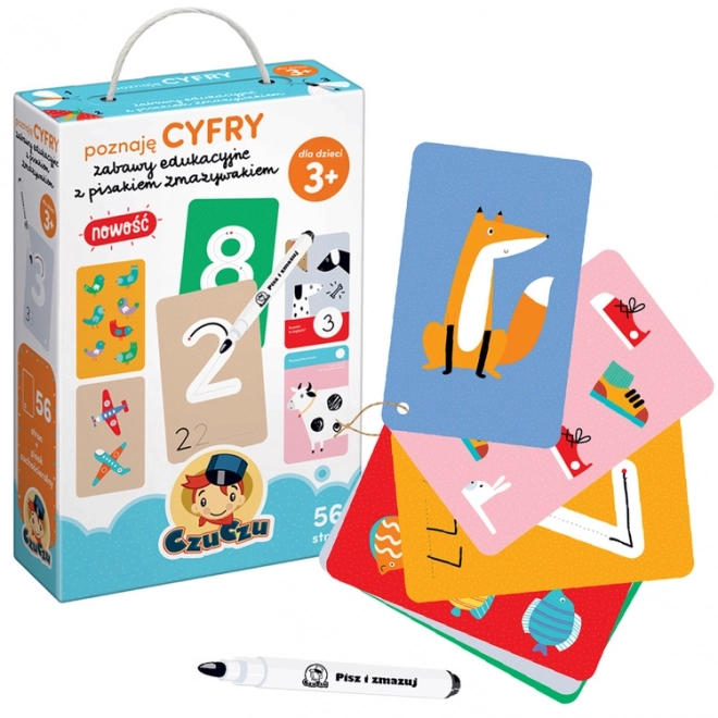 Kit educativo Scopro i numeri Giochi educativi con pennarello cancellabile