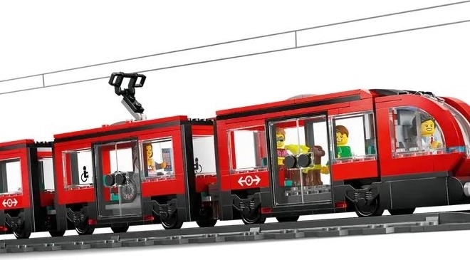 Tram realistico con guida bidirezionale