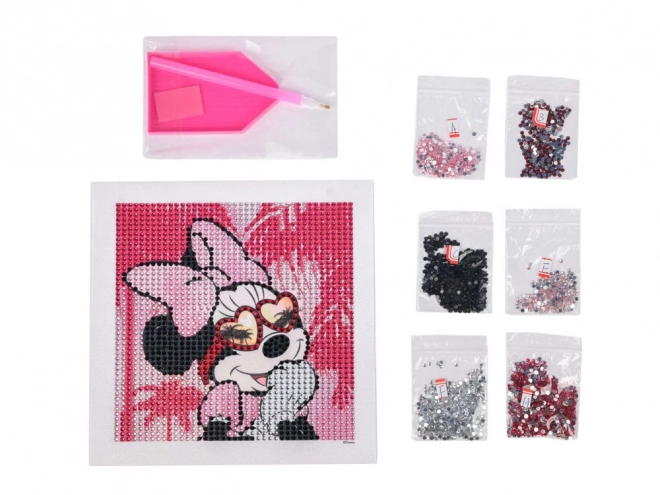 Pittura con diamanti di Minnie Mouse Disney