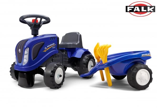 Trattore a Spinta New Holland Baby con Rimorchio