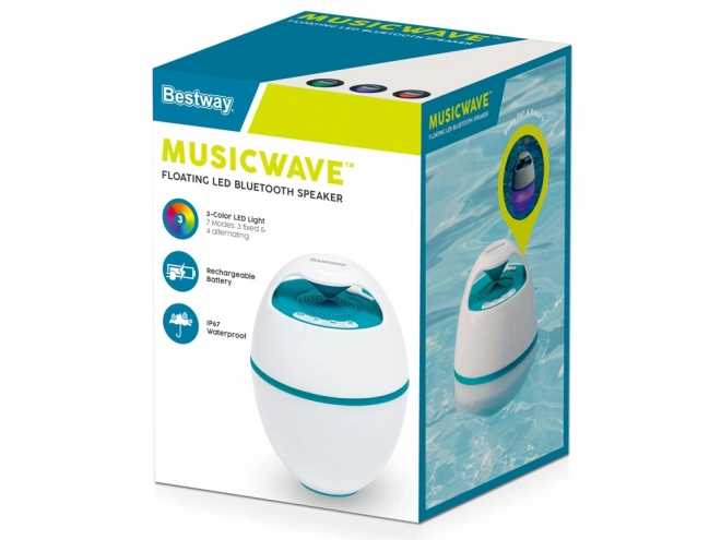 Cassa musicale galleggiante MusicWave con luci LED