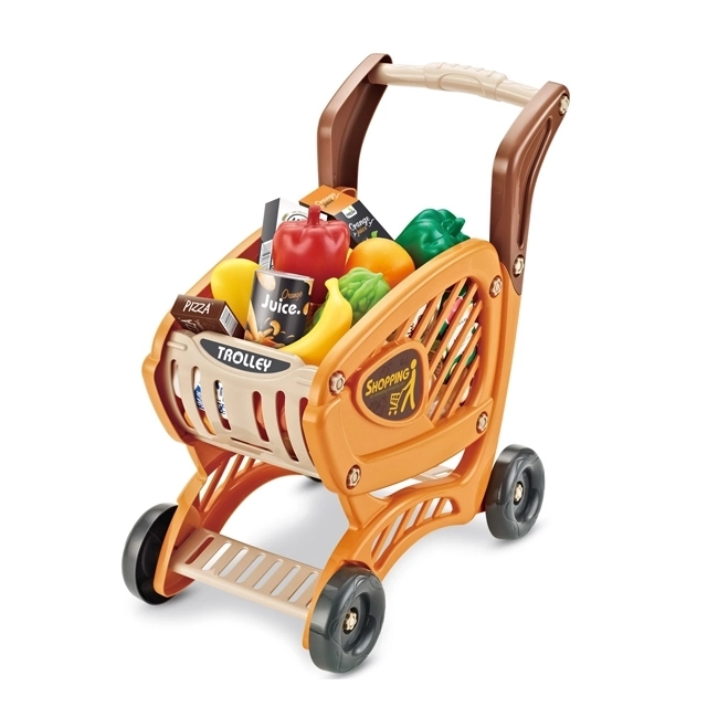 Carrello della Spesa per Bambini con Elementi Mobili e Accessori