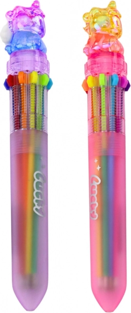 Penna multicolore automatica Unicorn per bambini 10 in 1