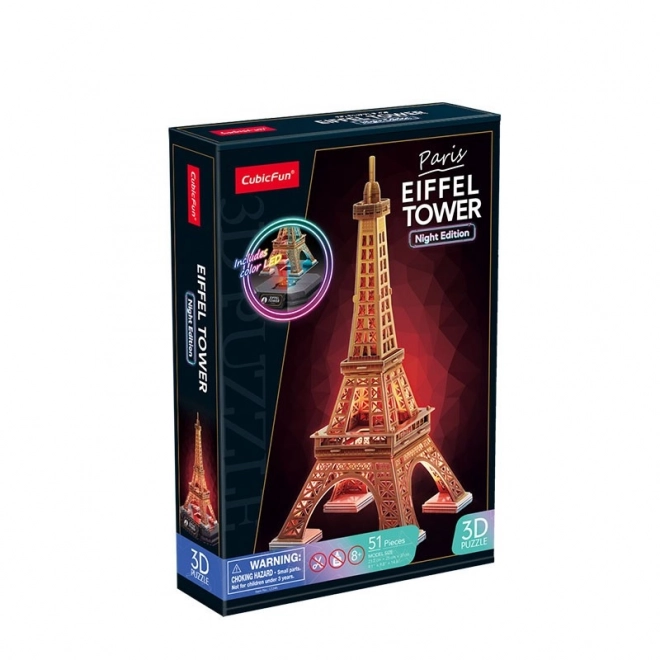 Puzzle 3D Torre Eiffel versione notturna