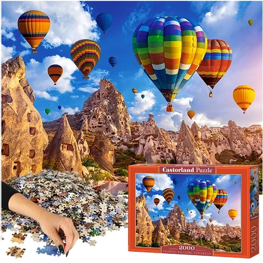 Puzzle 2000 pezzi mongolfiere colorate di Cappadocia