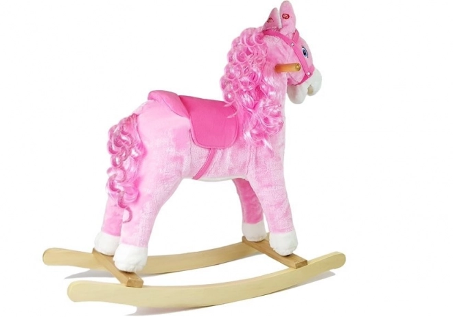 Cavallo a Dondolo Rosa con Ricci e Suoni