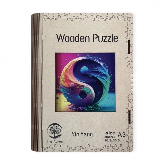 Puzzle in legno Yin Yang A3