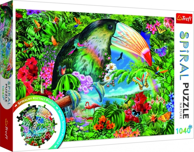 Puzzle a spirale Animali tropicali 1040 pezzi