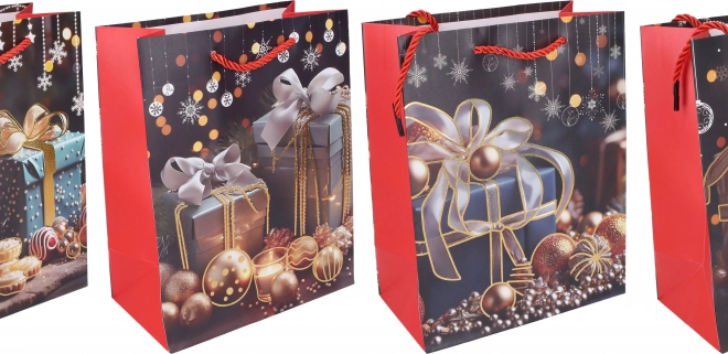 Borsa regalo natalizia media 26x32x10 cm