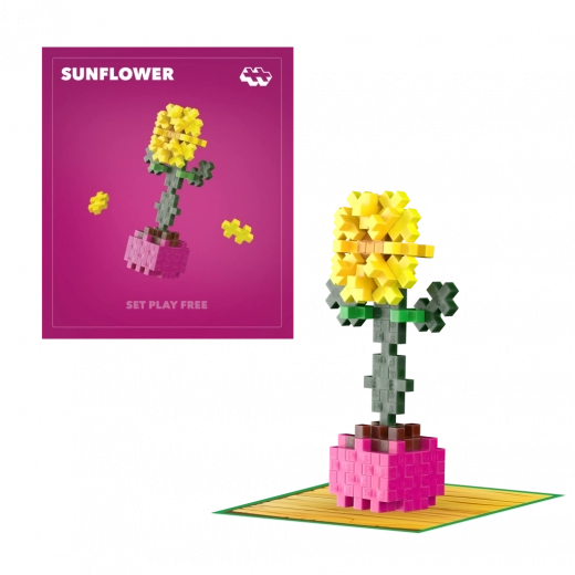 Plus-Plus fiori girasole costruzioni