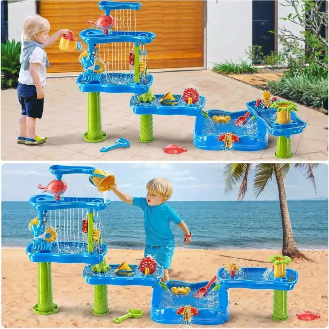 Parco giochi interattivo con acqua e sabbia Woopie