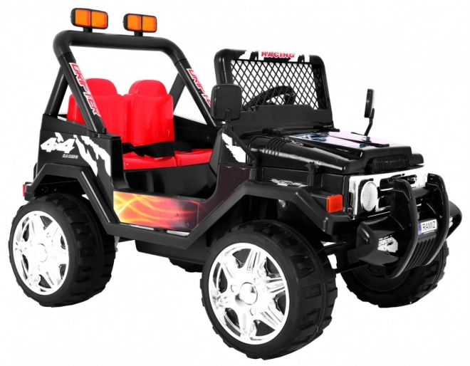 Auto fuoristrada per bambini a batteria Raptor Drifter Black + telecomando + partenza lenta + EVA + suoni Luci