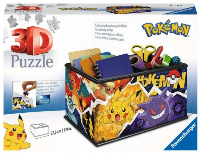 Scatola portagioie Pokémon 3D Puzzle 216 pezzi