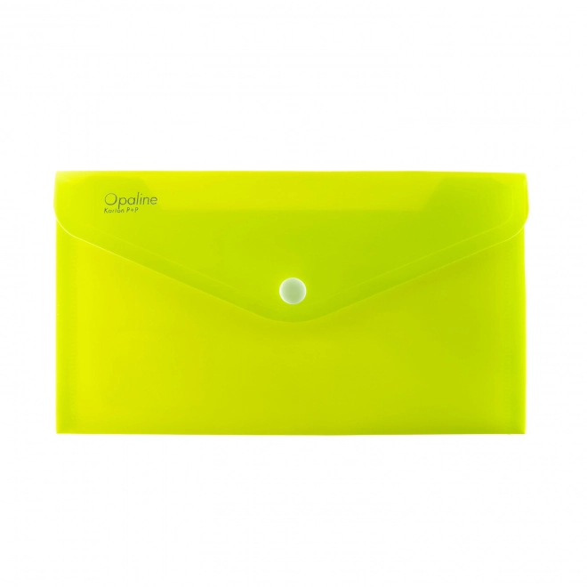 Pochette con bottone DL verde lime