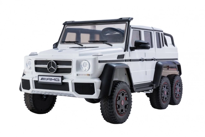 Auto elettrica per bambini Mercedes G63 6x4 24V bianco