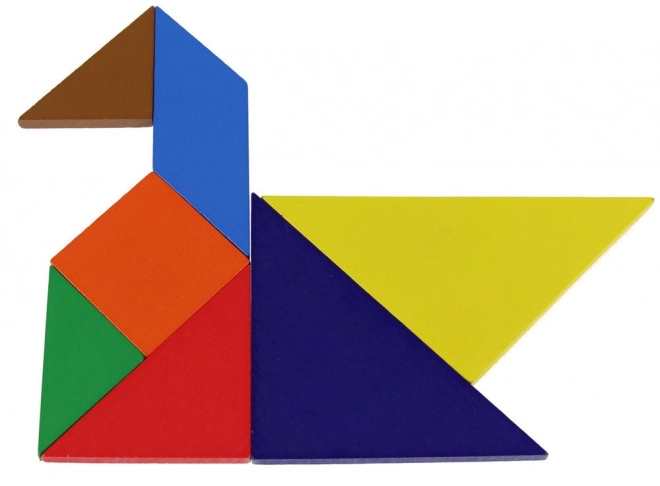 Tangram per bambini in scatola di latta