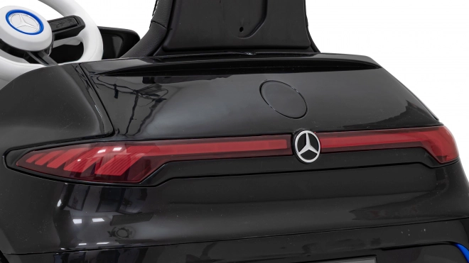 Mercedes Benz AMG EQA per bambini nero + Telecomando + Cinture di sicurezza a 5 punti + EVA + Display MP3 + LED