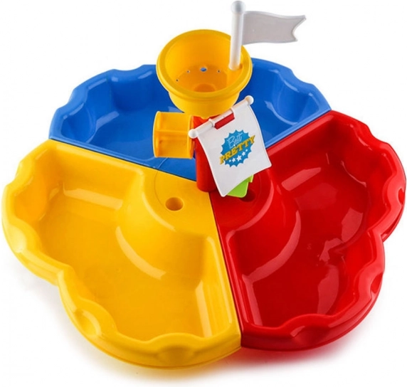 WOOPIE Tavolo d'acqua e sabbiera 3in1 Nave dei pirati