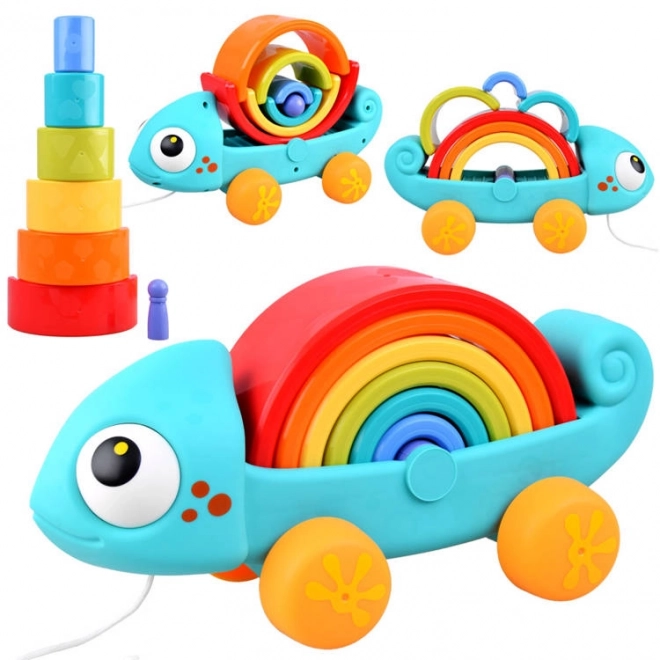 Arcobaleno Camaleonte Puzzle Montessori