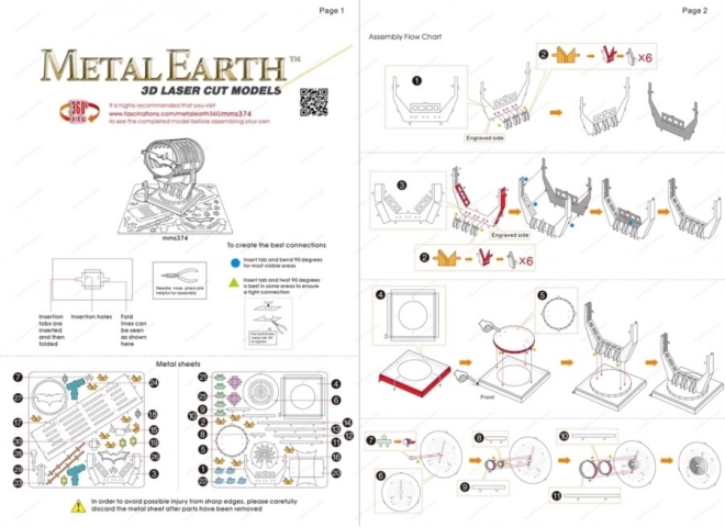 Puzzle 3D Metal Earth Batman: Segnale di Bat