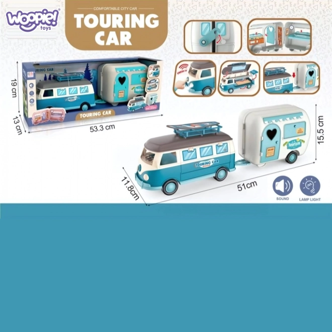 Woopie Karavan XL pro panenky Set da campeggio con rimorchio