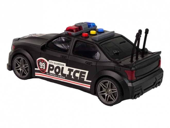 Auto sportivo polizia 1:16 nero con suoni