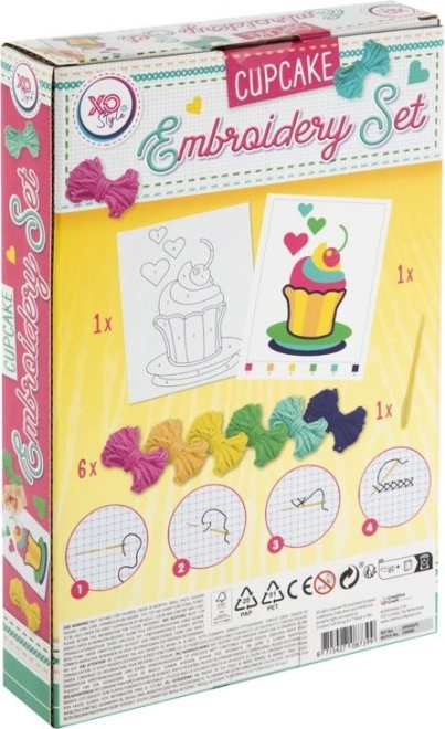 Quadro Ricamo Cupcake