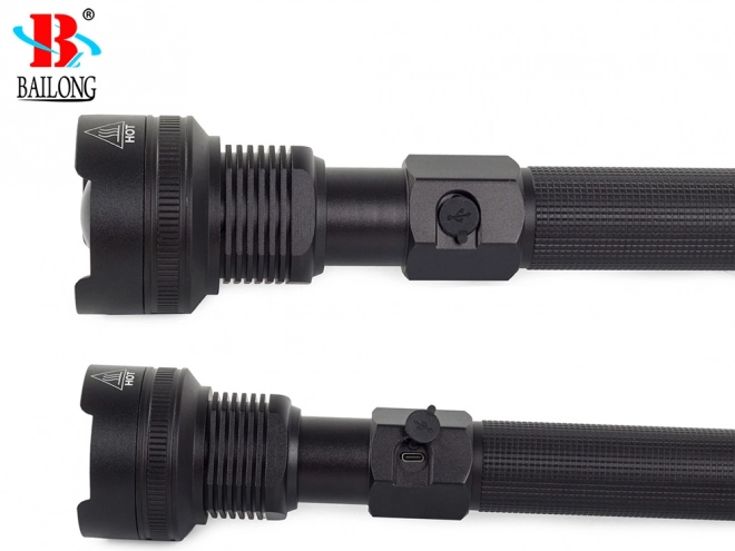 Torcia Tattica con LED Cree XHP70 e Zoom