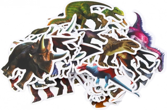 Set di adesivi per bambini con dinosauri 4-7cm 50 pezzi