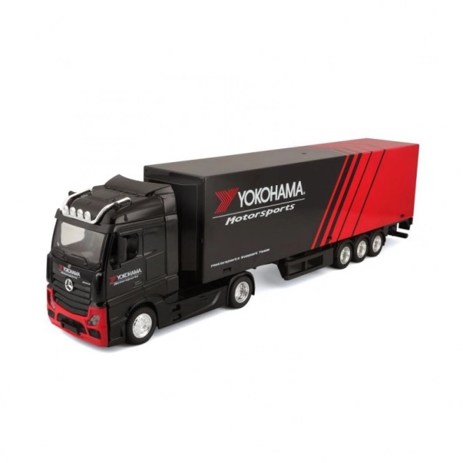 Camion con Rimorchio Bburago MB Actros Gigaspace Firestone in Scala 1:43