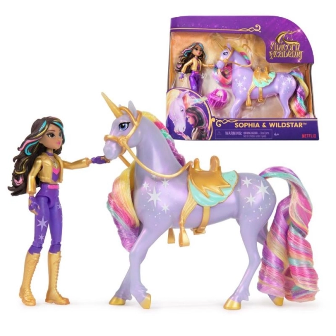 Academia degli unicorni figure Sophia e Wildstar