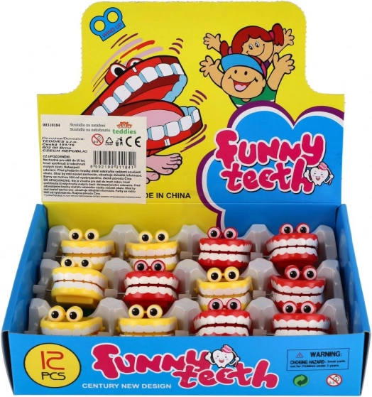 Denti saltellanti carichi a molla 5 cm, vari colori