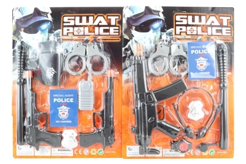 Set da polizia con manganello e accessori