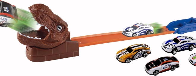 Pista di lancio Dino con 4 auto