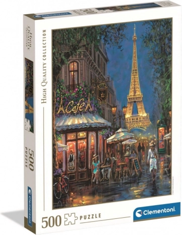Puzzle Clementoni Night at the Eiffel Café 500 pezzi