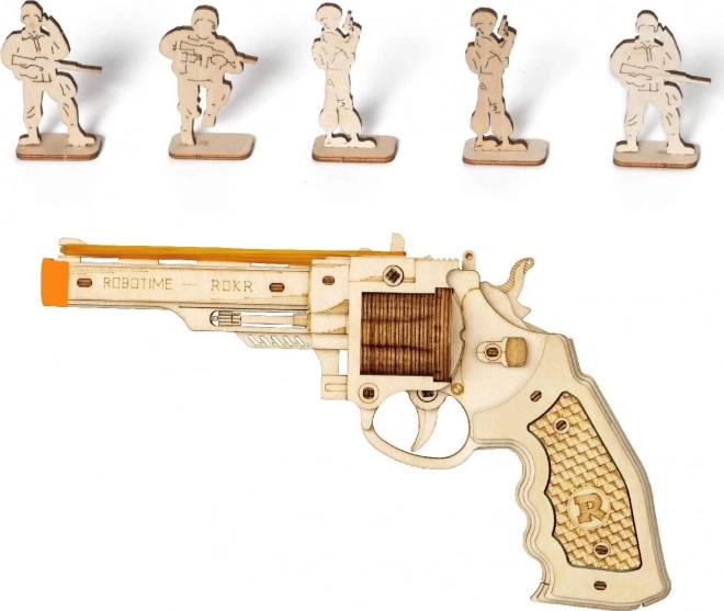 Puzzle 3D in legno Revolver Corsac M60