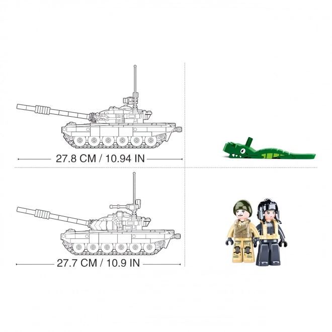 Sluban Carro Armato T-72B3 2-in-1