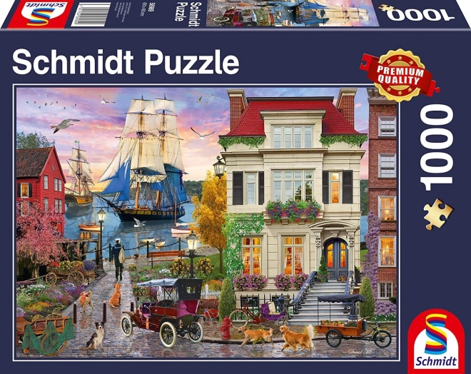 Puzzle Schmidt barca nel porto 1000 pezzi