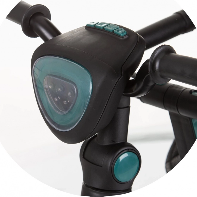 Triciclo con tettuccio e scatola musicale Chipolino Derby 2v1 Flamingo