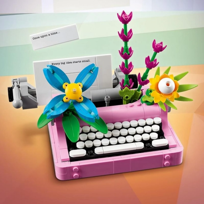 Macchina da scrivere con fiori LEGO Creator